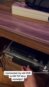 I connected my VCR player to my big screen TV. It works! Feeling nostalgic today! | Vanished Chicagoland