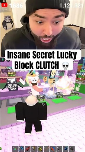 INSANE lucky block race clutch in Steal a brainrot 💀