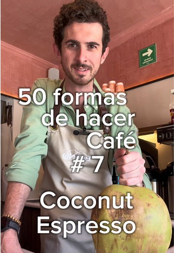 Cafetería en Casa: Coconut Espresso Receta con Coco Natural Recién Cortado