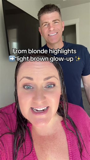 From blonde to light brown glow-up ✨ I’m obsessed with this new color and how soft and shiny it looks! 💇🏻‍♀️ If you’ve been thinking about switching it up, this is your sign to try a light brown transformation — it feels fresh, cozy, and perfect for fall 🍂