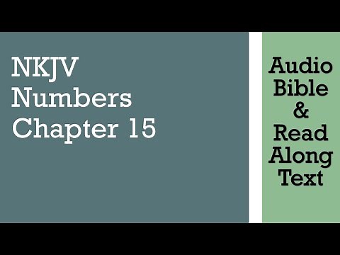 Numbers 15 - NKJV - (Audio Bible & Text)