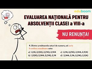 Promovează cu nota 10 examenul de Evaluare Națională cu eduboom.ro!
