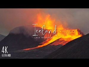 Iceland's Volcano Erupted: MASSIVE LAVA Waterfall Unleashes