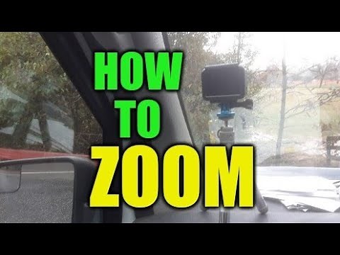 How to zoom gopro hero 5 black camera