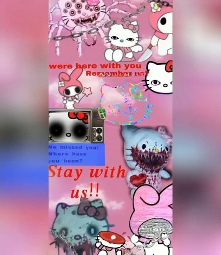 hello Kitty. dreamcore and weirdcore