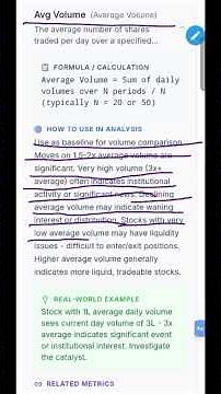 AVG (AVERAGE) VOLUME EXPLAINED | VOLUME ANALYSIS EVERY INVESTOR MUST KNOW