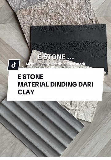 Jenis material yang satu ini super ringan dan low maintenace. E Stone terbuat dari tanah liat sehingga bisa diaplikasikan dalam ruangan outdoor maupun indoor ✨ Yang pengen coba pasang e stone boleh banget konsultasi atau langsung ke showroom kami 🤩😍 #fyp #estone #stonematerial #stone #batualam #paneldinding #homedecor #renovasirumah