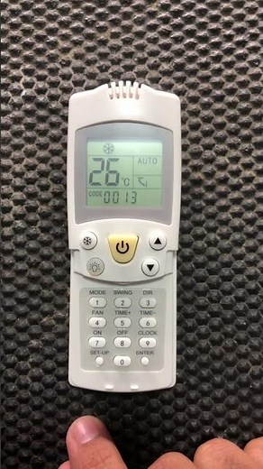 Como programar un control universal de aire acondicionado 4000 en 1… frente al aire acondicionado