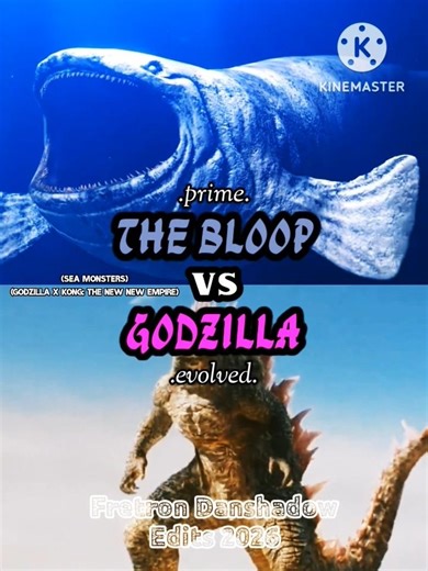 The bloop vs Evolved Godzilla