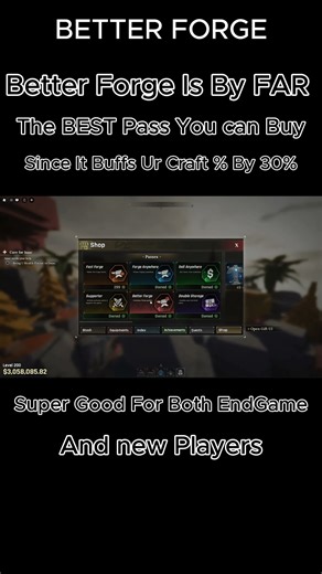 BEST GAMEPASSES In THE FORGE Roblox! #theforge #bestarmor #theforgeroblox #foryou #forge #money