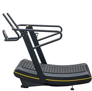 [Hot Item] Professional Cardio Aerobic Gym Equipment Running Machine Green Curved Treadmill