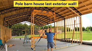 5.5K views · 210 reactions | The pole barn house is getting it's last...