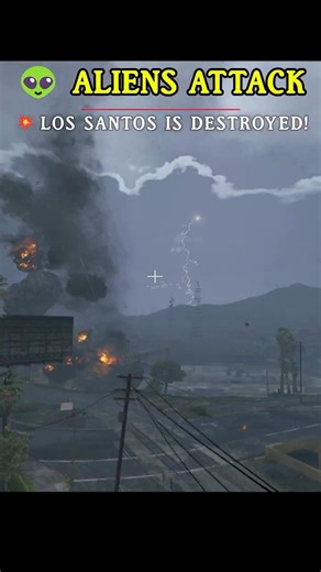 Alien Attack on Los Santos 👽#gta5 #alien