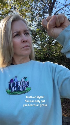 Truth or Myth: Yard Art displays can only be done on grass…. MYTH! @queencityyardart is South Charlottes premier yard art company with beautiful wood stands that allow us to set up your display on cement (inside or outside), rocky surfaces that stakes won’t penetrate and turf too! Book your next display with us and let’s GO BIG!! Book via the link in our profile or via our website www.queencityyardart.com #yardcardrentals #yardcard #yardsigns #spreadjoy #charlottenc #matthewsnc #pineville #queen