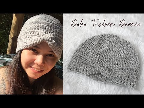 easy crochet boho turban beanie (beginner-friendly | no magic ring) | soulflower crochet 🌸🌻🌺🍃