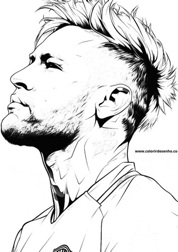Desenhos para Colorir do Neymar Jr