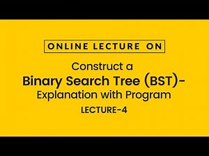 Construct a Binary Search Tree (BST) using single pointer-Program •Prof. Kamal Ghanshala•Graphic Era