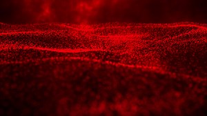 Download Animated Red color wavy Abstract digital particle background, animation cyber or technology background for free