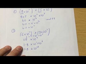 Standard form - Without a calculator