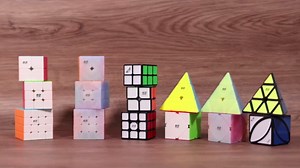 D-FantiX Speed Cube Set, QY Toys Cube 3 Pack Qidi S2 2x2 Warrior W 3x3 Qiming Pyramid Stickerless Speed Cubes Bundle Puzzle Toys