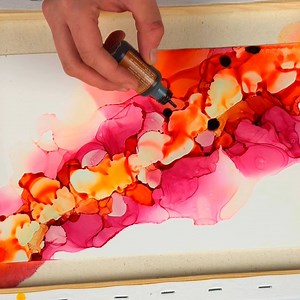 280K views · 1.1K reactions | Alcohol inks blown on Yupo with a heat gun. | Art Inspirations | Facebook