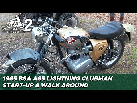 1965 BSA A65 Lightning Clubman Start-up & Walk Around