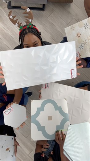 356K views · 4.4K reactions | Reaching new heights this holiday season! ✨ Our team takes on the #CeilingChallenge to bring in that festive cheer. Visit our showroom for your next project today! #cielingchallenge #christmasdecor #gettilesgetcreative #creativebuildingfinishes #tilereel #tileinspiration | Creative Building Finishes Limited | Facebook