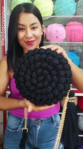 How to Crochet a Round Bag Step by Step | Tejidos Con Amor