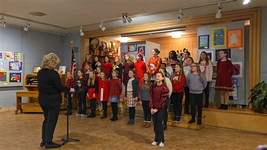 Our Elida 5th grade Girls Choir were spreading cheer today at the Allen County Museum Christmas Tree Festival. Enjoy one of their songs! The girls will perform again at their concert on Dec. 12 at 7 pm in the high school auditorium. (along with the 3rd grade choir students of Mrs. Kristoff, Thomas, Howard & Chisman) | Elida Local Schools