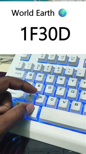 Wold Earth 🌎 Symbol Tricks #asmr #keyboard #pc