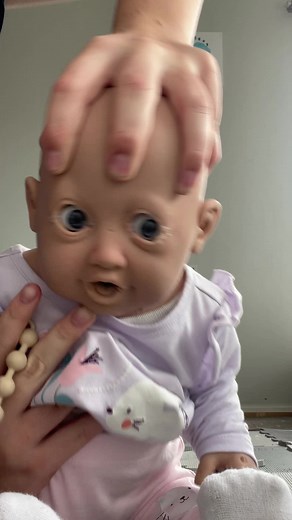 Viral Baby Riley Brushing Hair with Shrek Toy | FYP