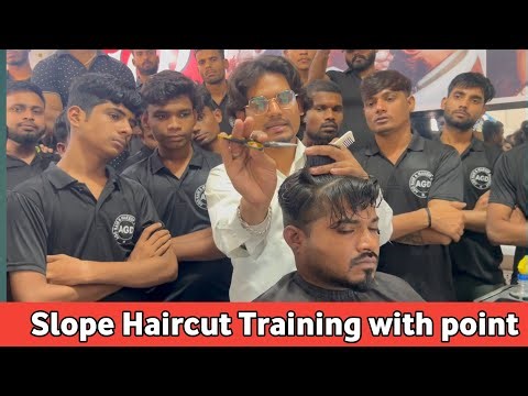 AGD Academy | slope Haircut training | medium slope Haircut | salon academy