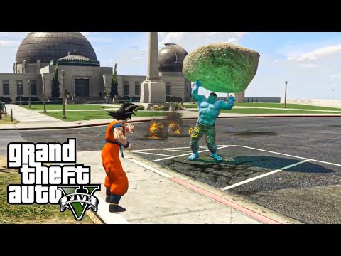 GOKU vs BLUE HULK 💥 Ultimate Anime Battle | GTA 5 Mods