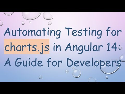 Automating Testing for charts.js in Angular 14: A Guide for Developers