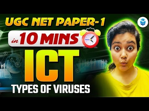 UGC NET Paper 1 ICT ✅ Types of Virus | UGC NET in 10 Min by Aditi Mam