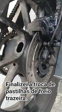 troca de pastilha de freio da fazer 250