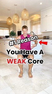 #1 reason for a weak core is because you’re not moving enough! Try these 3 easy and safe exercises with me here! #fitnesstips #seniorfitness #abs #core | Grow Young Fitness