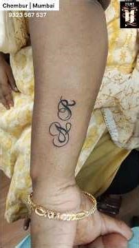 A R Initial Tattoo ❤️ Simple Yet Meaningful Ink
