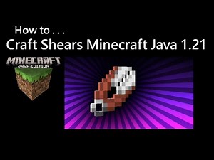 How To Craft Shears Minecraft Java 1.21