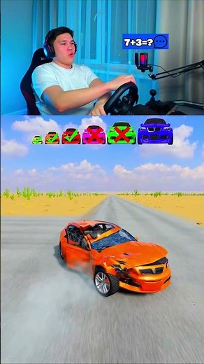 Big & Small cars vs Big Wheels Part 2 - BeamNG.drive #shorts #beamngdrive