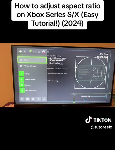 How to adjust aspect ratio on Xbox Series S/X (Easy Tutorial!) (2024) #xbox #xboxseriess #xboxseriesx #xboxtutorial
