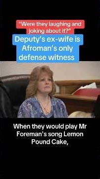 Deputy's Ex-Wife Is Afroman’s Only Defense Witness