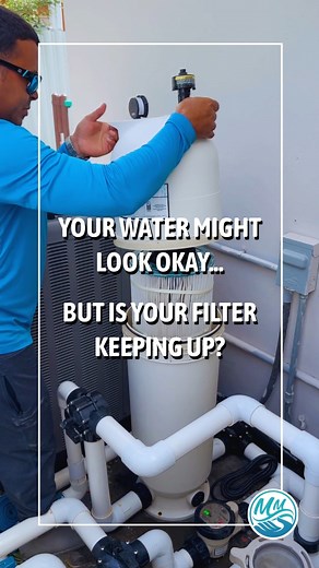 Your water might look okay — but is your filter keeping up? 🚩 Warning signs: Water stays cloudy longer after use Filter pressure rises quickly Debris returns through jets Algae appears despite correct chlorine levels We diagnose and optimize your system for the best performance. #CommercialPoolFiltration #FilterSystemCheck #MiamiHotelPools #MMPoolSpaServices #WaterClarityMatters | M&M Pool and Spa Services