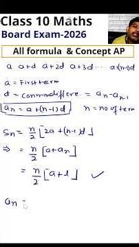 AP All Formulas in 60 Seconds | Class 10 Maths | Board 2026 #shorts