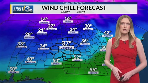 Columbus, Ga Weather Friday PM (12/12/25) - Kaylee Barbee