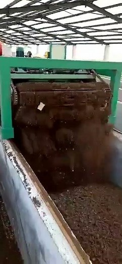 how to make compost with chain type compost turner