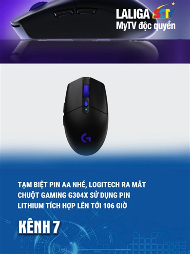 Logitech G304X: Chuột Gaming Không Dây Với Pin Tích Hợp
