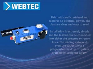 Webtec RFIK Hydraulic Pump Tester