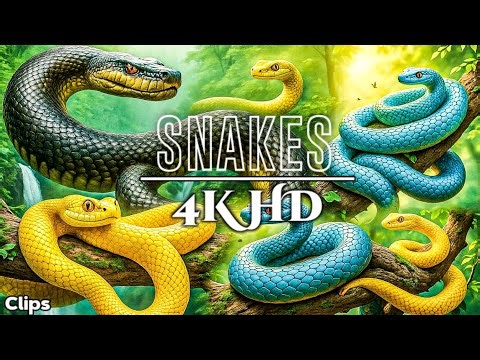 Epic HD Snake Encounter in the Jungle | 4K Colorful Serpents Compilation