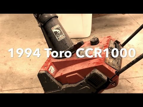 Toro CCR1000 Snow blower - no start